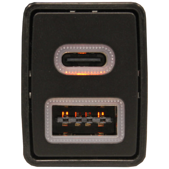 Type C + QC USB Charger - suit Nissan Small