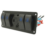 6 Rocker Switch + 4.2A Dual USB Volt Display