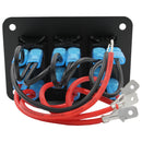 3 Gang Rocker Switch Panel - Red-4