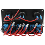 6 Rocker Switch + Cigarette Socket + Dual USB + Volt Display Panel