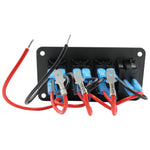 3 Rocker Switch + 4.2A Dual USB - 4 Gang Panel