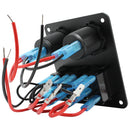 3 Rocker Switch + Cig Socket + Dual USB Panel