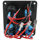 3 Rocker Switch + Volt Meter + Dual USB Panel