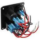 3 Rocker Switch + Volt Meter +
3.1A Dual USB Panel