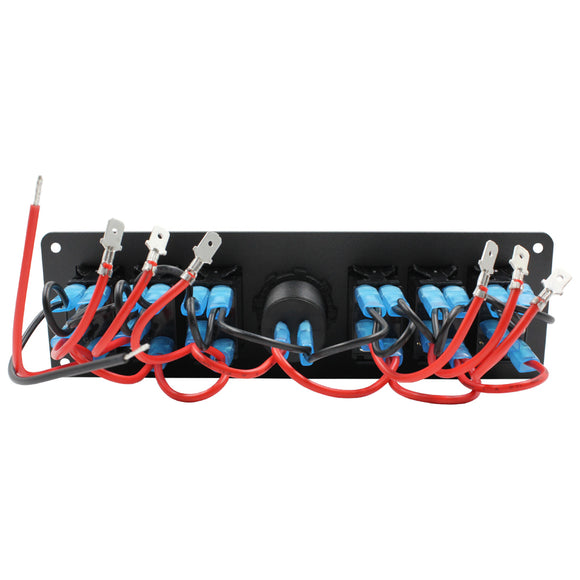6 Rocker Switch + 4.2A Dual USB Volt Display
