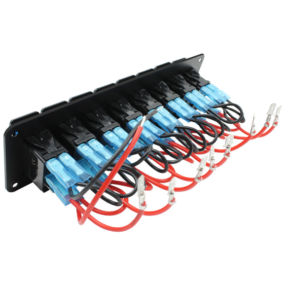 8 Gang Rocker Switch Panel - Blue