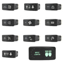 rocker switch green led