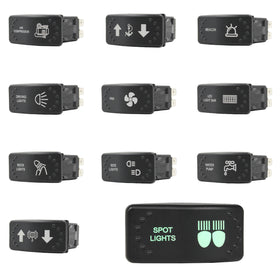 rocker switch green led