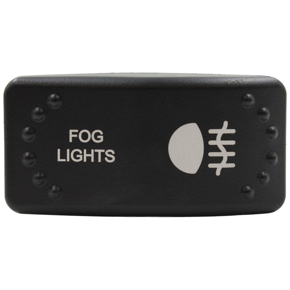 Laser Etched Horizontal Rocker Switch - Red LED - 90 Styles