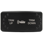 Laser Etched Horizontal Rocker Switch - Red LED - 90 Styles