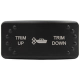 Laser Etched Horizontal Rocker Switch - Red LED - 90 Styles