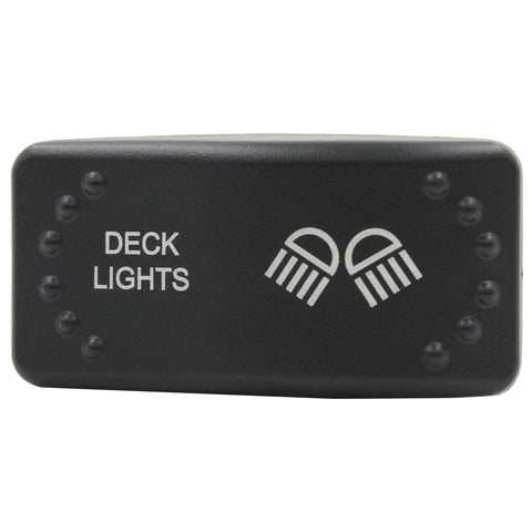 Laser Etched Horizontal Rocker Switch by Switch Boss - Amber LED