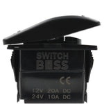 Laser Etched Horizontal Rocker Switch - No LED - 42 Styles