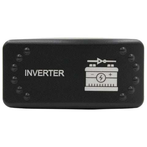 Laser Etched Horizontal Rocker Switch by Switch Boss - Green LED