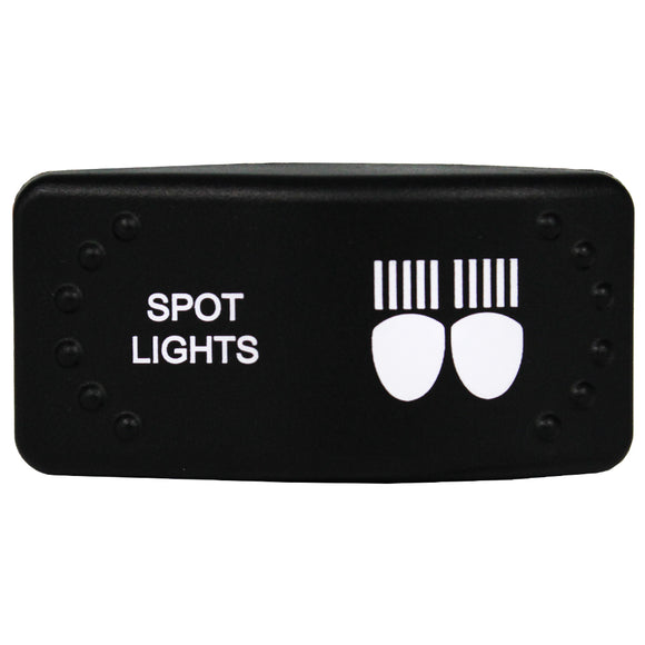 Laser Etched Horizontal Rocker Switch - White LED - 90 Styles