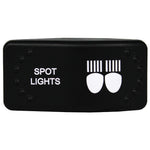 Laser Etched Horizontal Rocker Switch - White LED - 90 Styles
