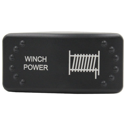 Laser Etched Horizontal Rocker Switch by Switch Boss - Green LED
