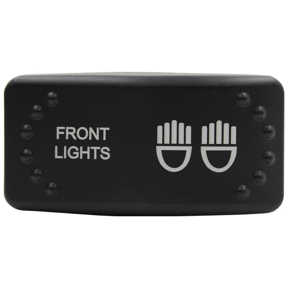Laser Etched Horizontal Rocker Switch - Red LED - 90 Styles