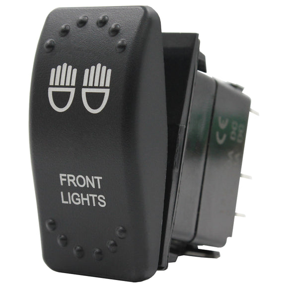 Laser Etched Rocker Switch - Blue LED - 88 Styles