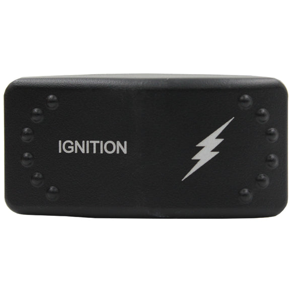 Laser Etched Horizontal Rocker Switch - Blue LED - 90 Styles