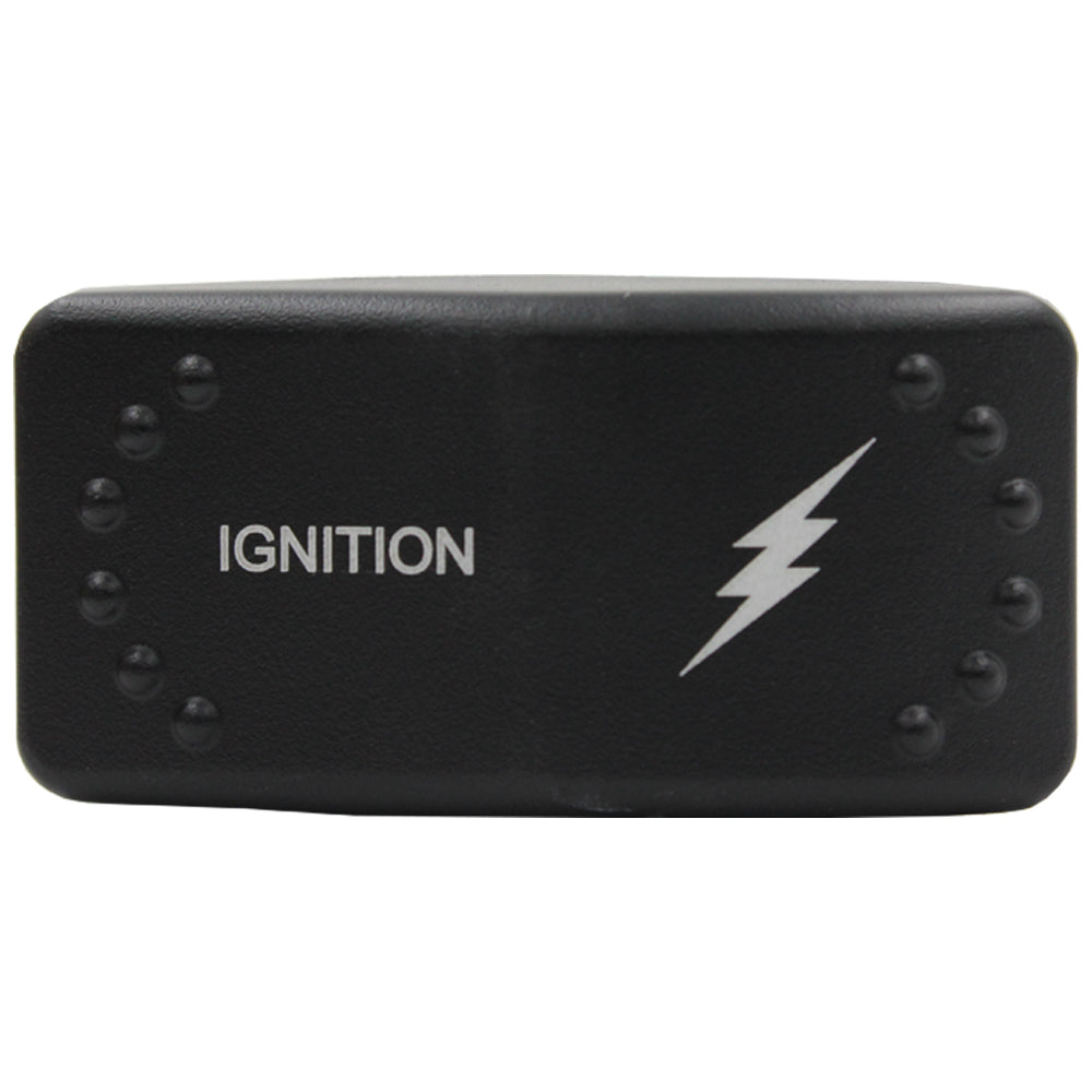 Laser Etched Horizontal Rocker Switch - Red LED - 90 Styles