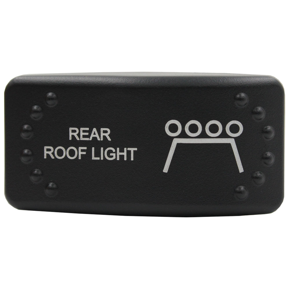 Laser Etched Horizontal Rocker Switch - Red LED - 90 Styles