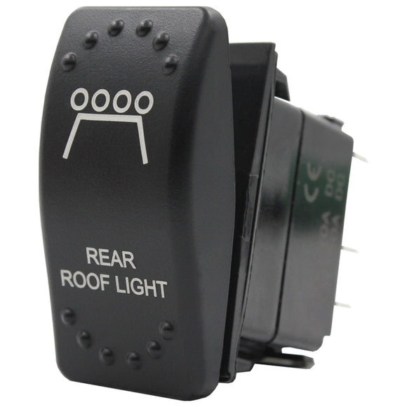 Laser Etched Rocker Switch - Blue LED - 88 Styles