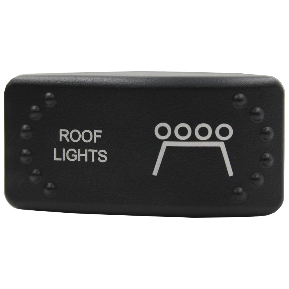 Laser Etched Horizontal Rocker Switch - Red LED - 90 Styles