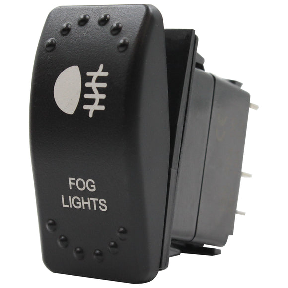 Laser Etched Rocker Switch - Amber LED - 88 Styles