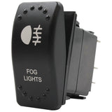 Laser Etched Rocker Switch - White LED - 88 Styles