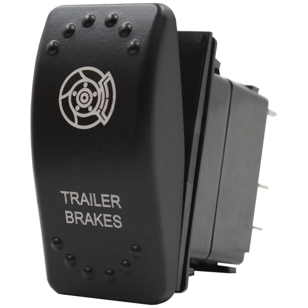 Laser Etched Rocker Switch - Amber LED - 88 Styles