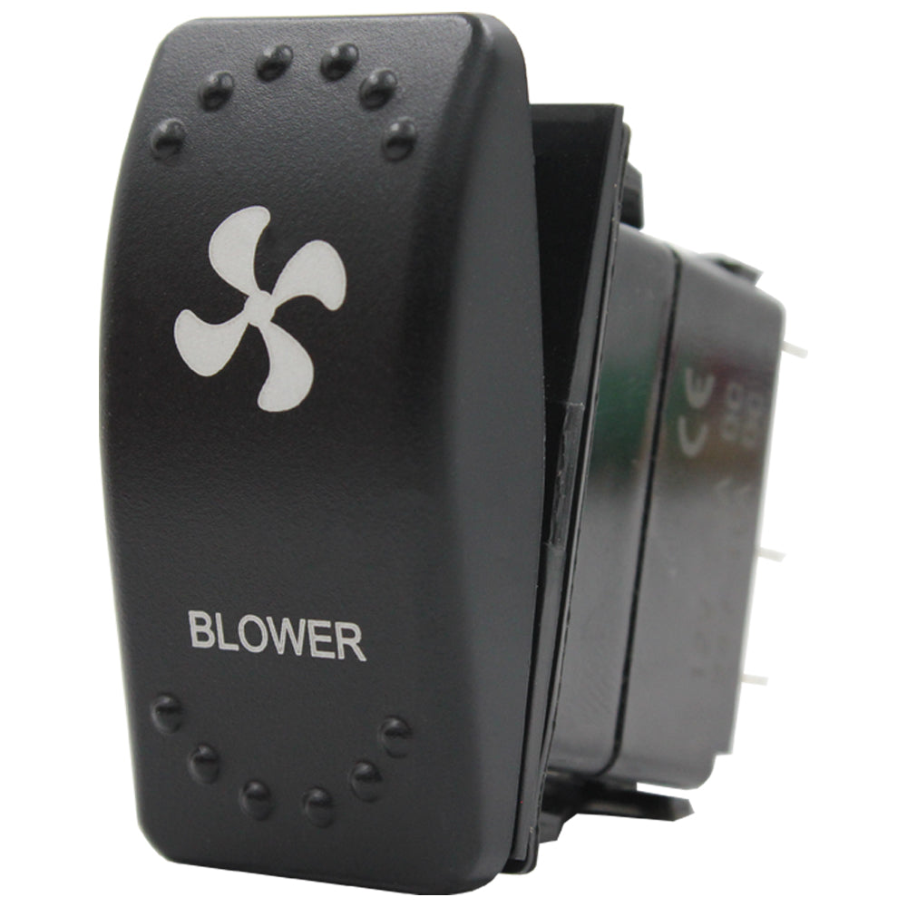 Laser Etched Rocker Switch - Amber LED - 88 Styles