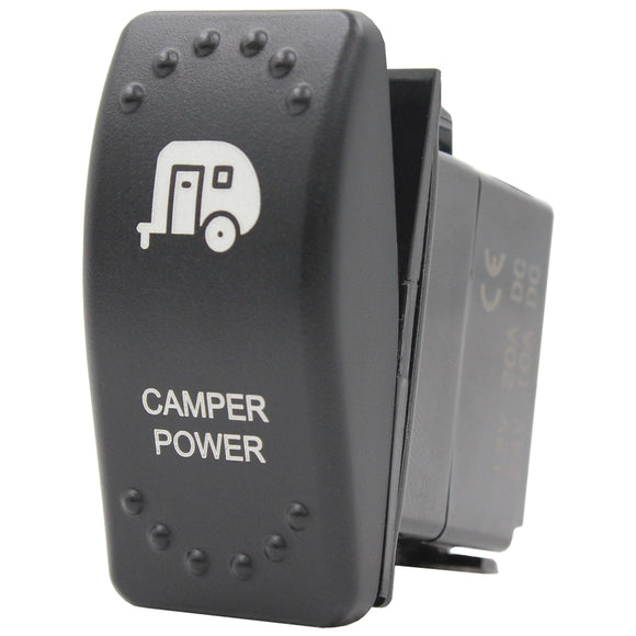 Laser Etched Rocker Switch - Blue LED - 88 Styles