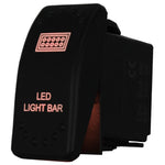 Laser Etched Rocker Switch - Amber LED - 88 Styles