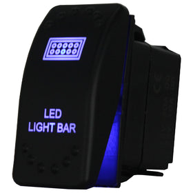 Laser Etched Rocker Switch - Blue LED - 88 Styles - 0