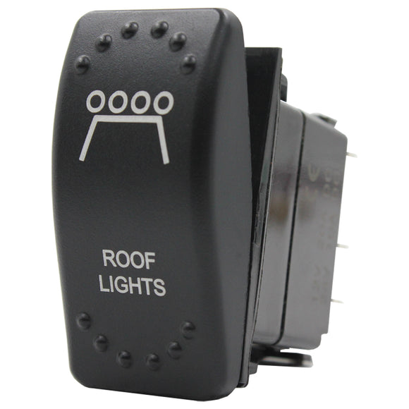 Laser Etched Rocker Switch - Blue LED - 88 Styles