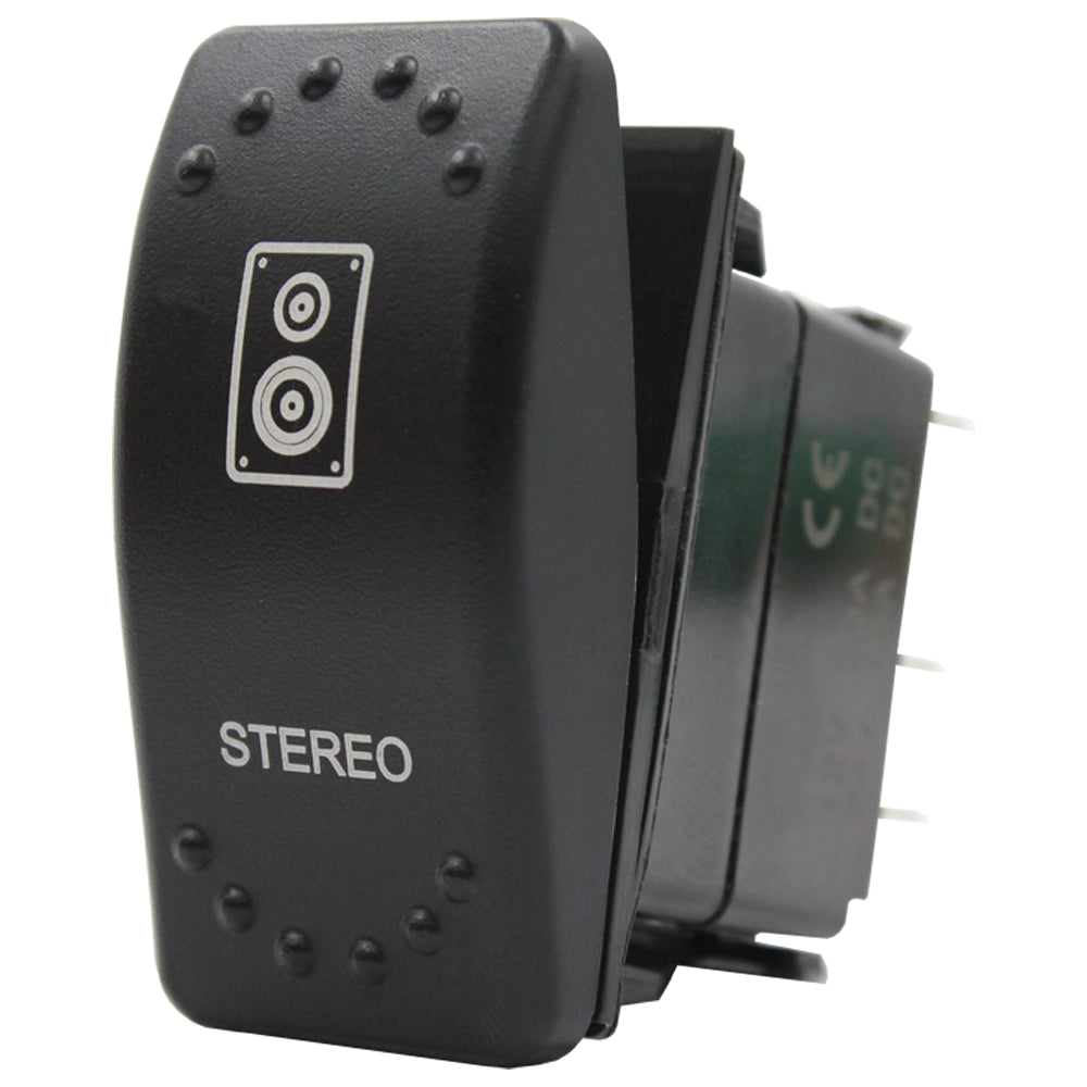 Laser Etched Rocker Switch - Amber LED - 88 Styles