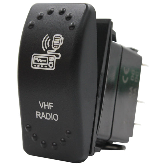 Laser Etched Rocker Switch - Blue LED - 88 Styles