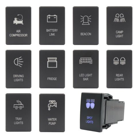 Push Switch suit Isuzu (Gen 3) - Blue LED - 50 Styles