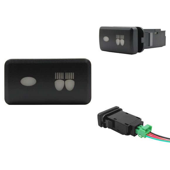 Push Switch suit Toyota Large Horizontal - Green LED - 33 Styles