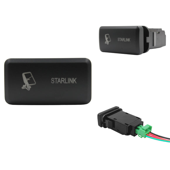 Push Switch suit Toyota Large Horizontal - Green LED - 33 Styles