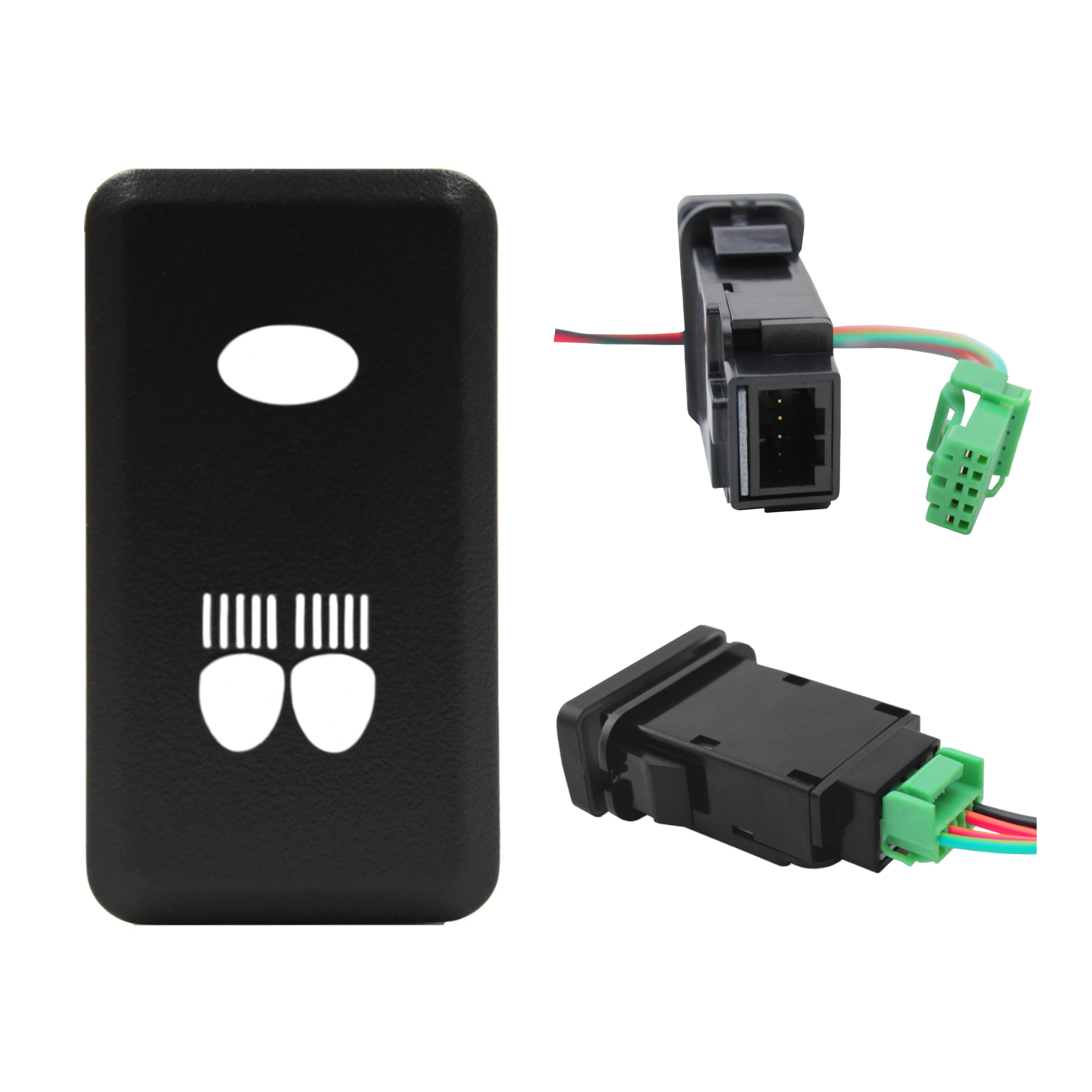 Push Switch suit Toyota Large - Green LED - 50 Styles