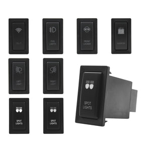 Push Switch suit Toyota Old Vertical - White LED - 33 Styles