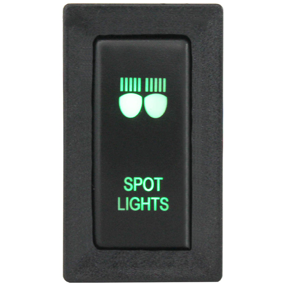 push switch vertical toyota old green LED Light