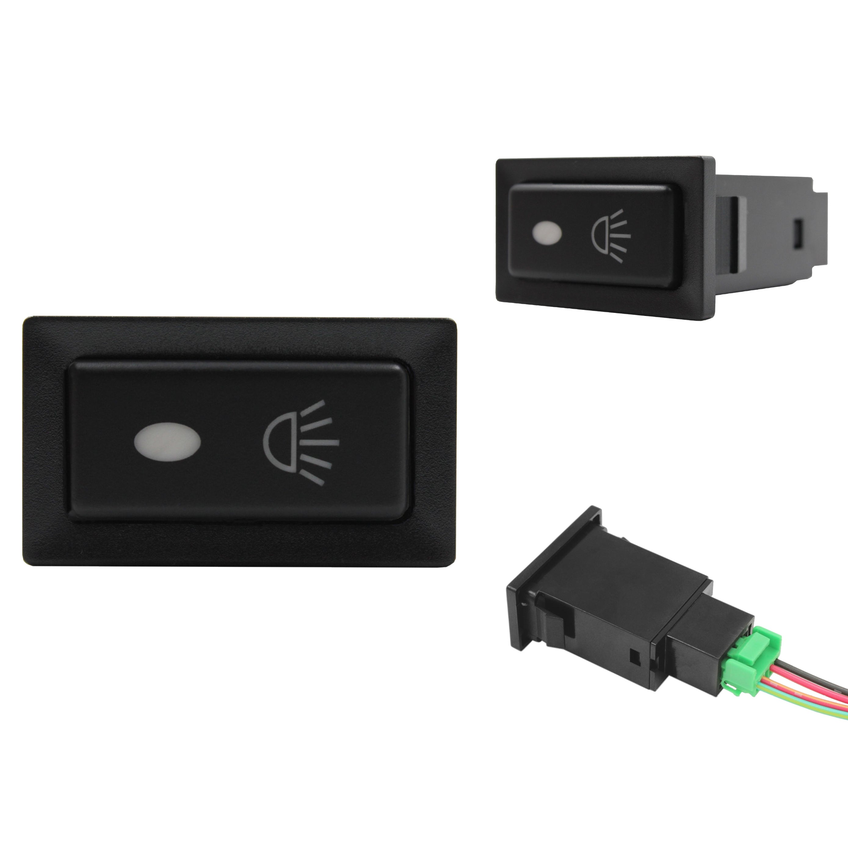 Push Switch suit Toyota Old Horizontal - White LED - 33 Styles