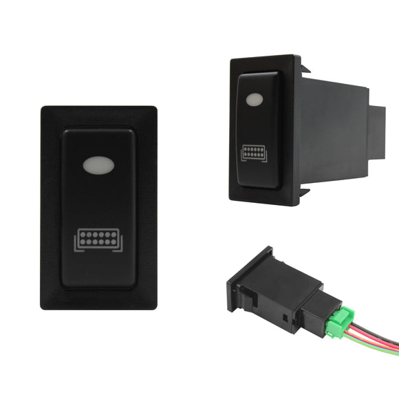 Push Switch suit Toyota Old Vertical - Green LED - 33 Styles