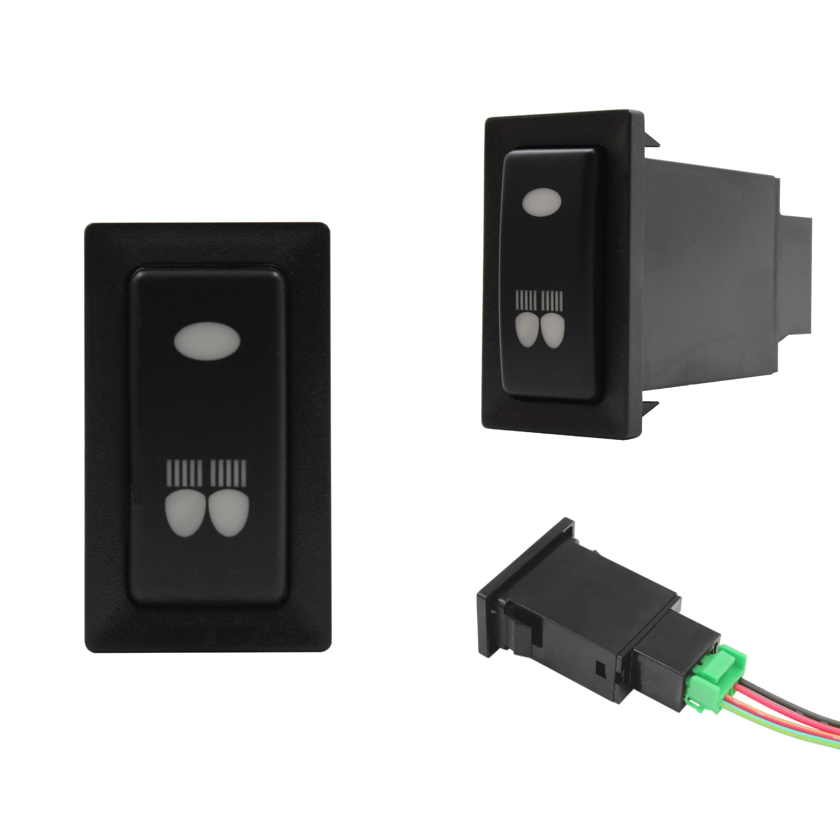 Push Switch suit Toyota Old Vertical - Blue LED - 33 Styles