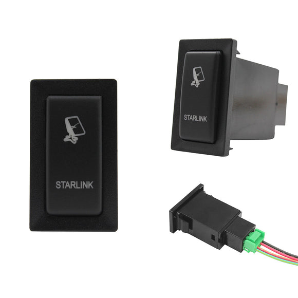 Push Switch suit Toyota Old Vertical - Green LED - 33 Styles