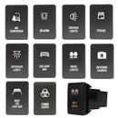 Push Switch suit Mitsubishi Small - Red LED - 50 Styles-1