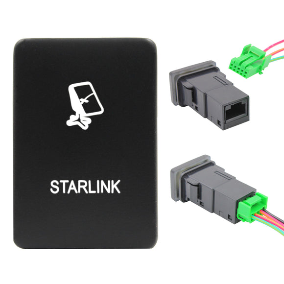 Push Switch suit Toyota Small - Red LED - 50 Styles